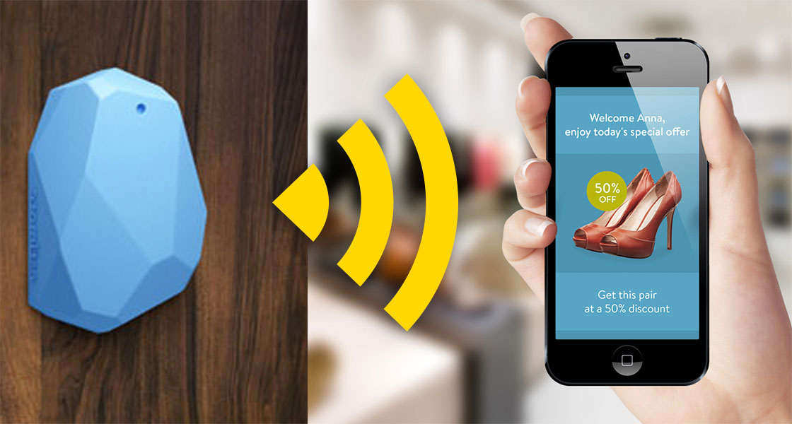 Modelo figurado de interacción iBeacon-Smartphone